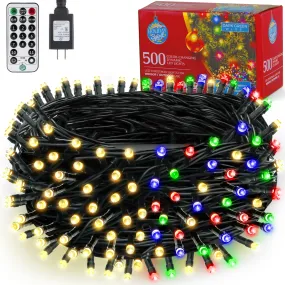 - Color Changing Christmas Lights Led, 164ft 500 Led Color Changing