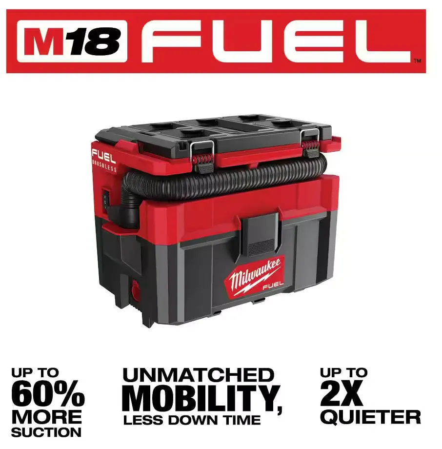 0970-20 Milwaukee M18 Fuel PACKOUT 2.5 Gallon Wet/Dry Vacuum