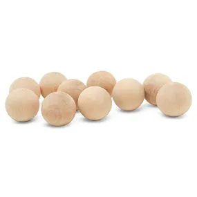 1-3/4 Inch Small Wood Balls, Pack of 5 Wooden Balls for Crafts and DIY Project, Hardwood Birch Wood Balls, by Woodpeckers