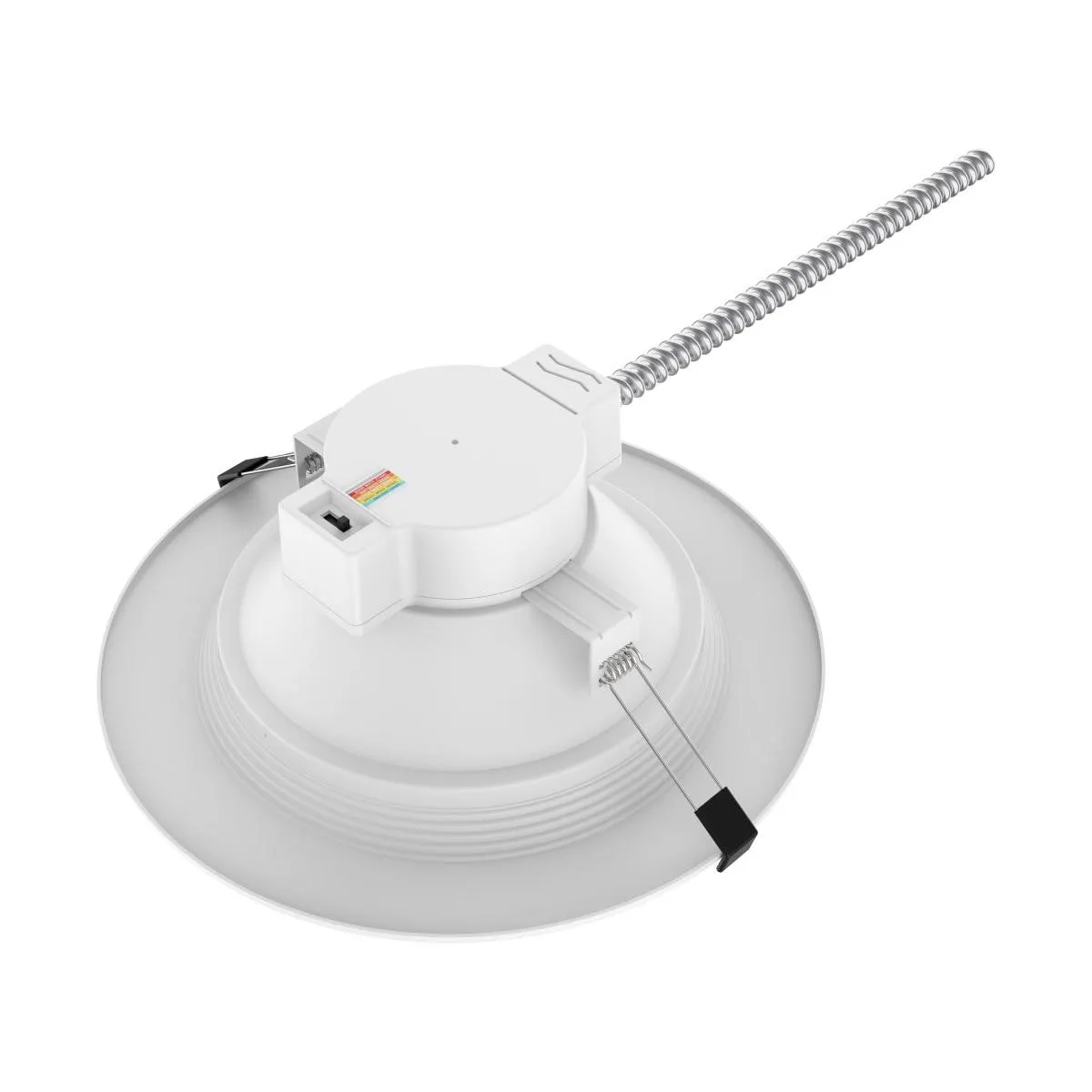 10 Inch Commercial LED Downlight, 30 Watts, 3500 Lumens, Selectable 2700K to 5000K, Baffle Trim, 120-277V