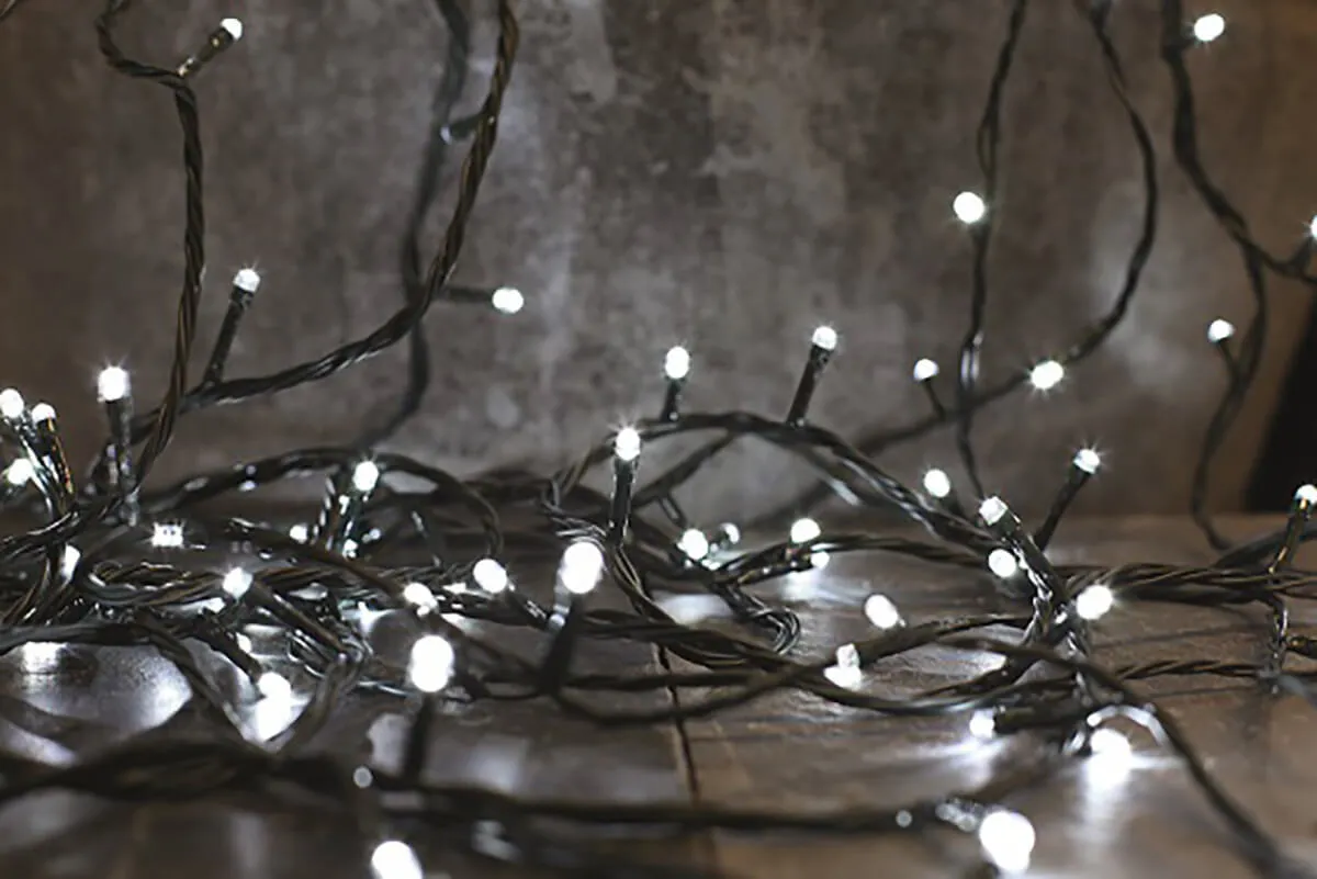 1000 Ice White LED String Christmas Lights