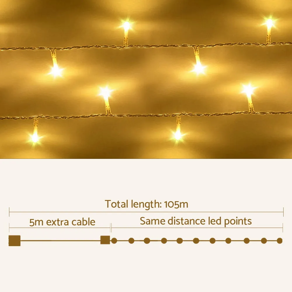 100M 500 LED Christmas String Lights Warm White