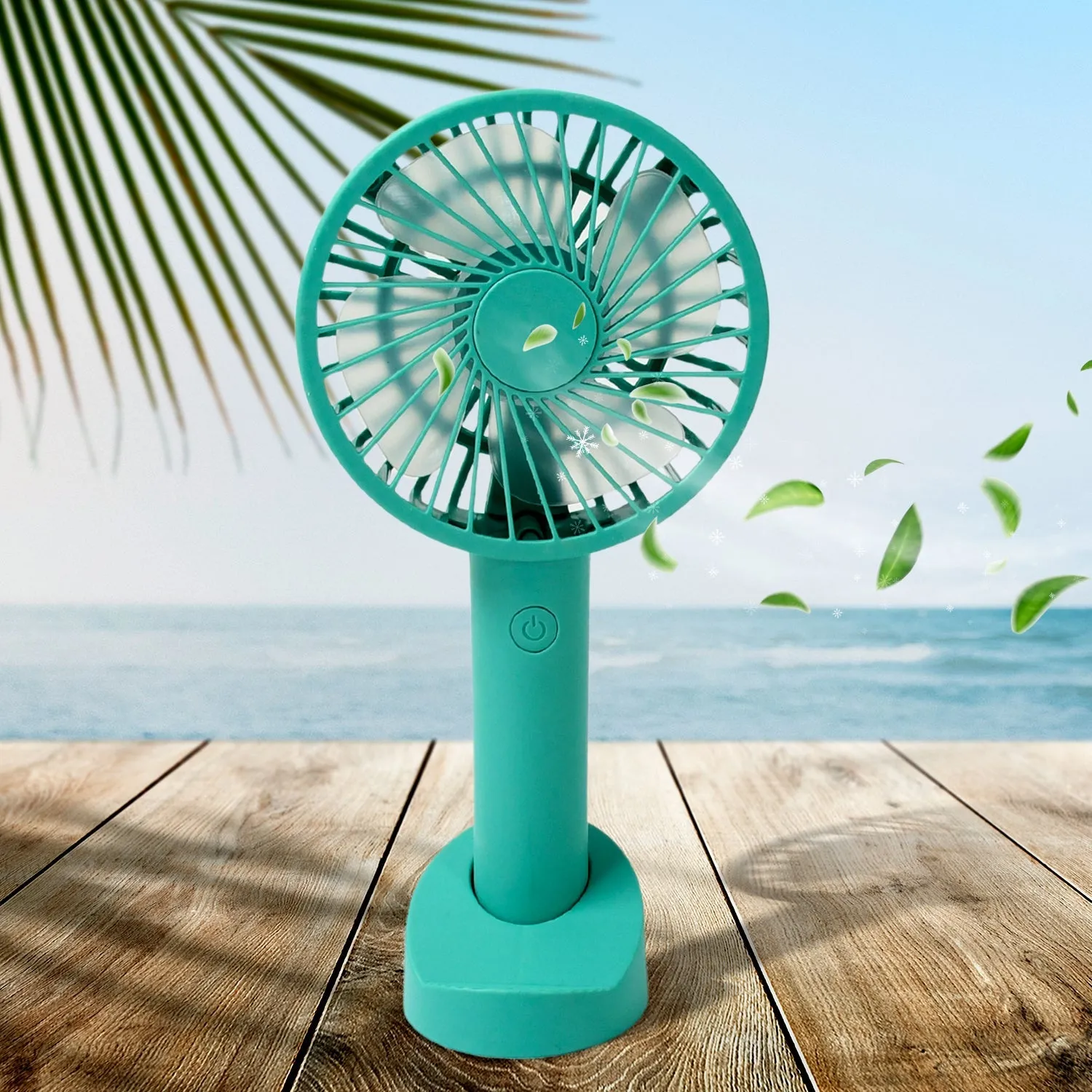 12842 Portable Handheld Fan With 3 Speeds Battery Operated Fan Rechargeable Multi Colors As Base Phone Holder Fan (Battery Included)