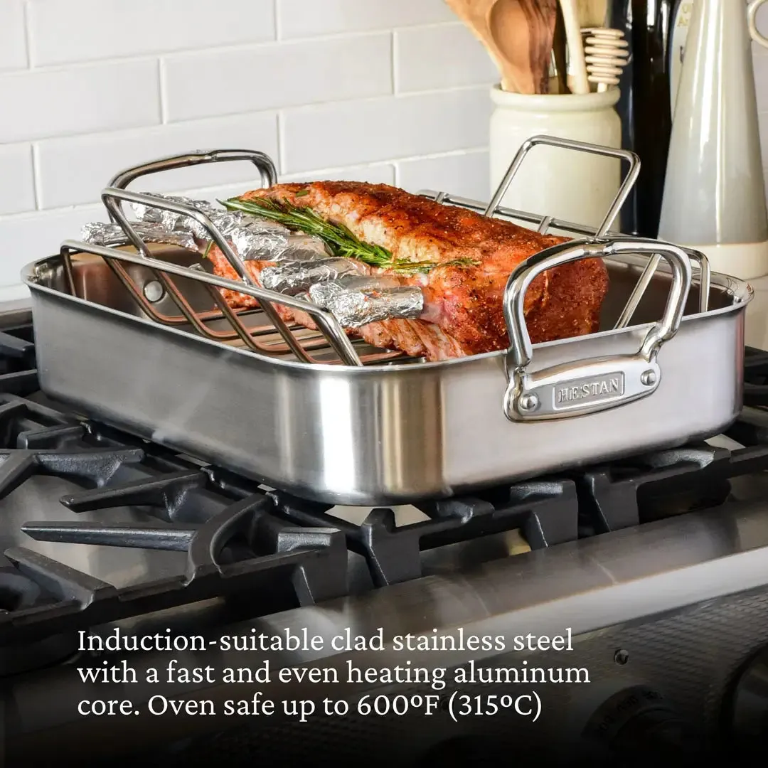 16.5-inch Classic Clad Roaster with Rack