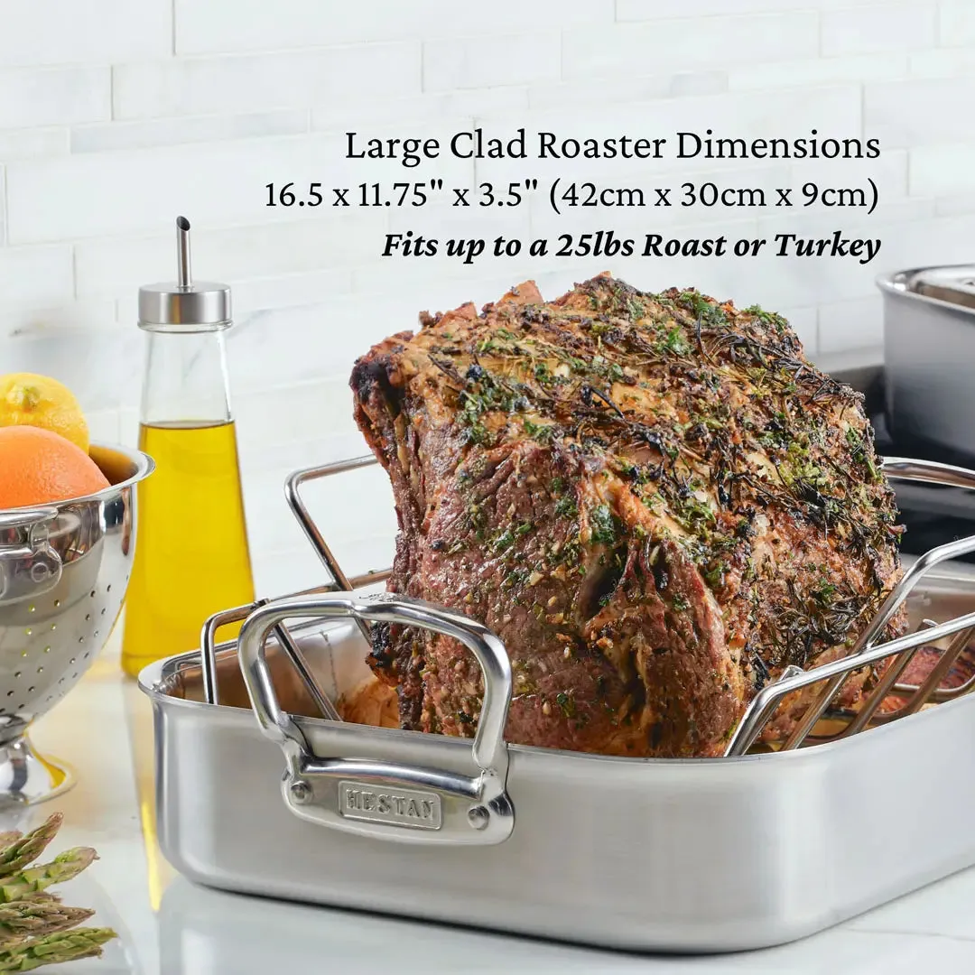 16.5-inch Classic Clad Roaster with Rack