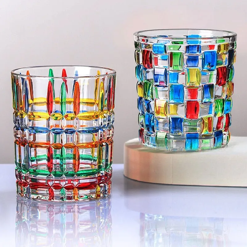 2 Pcs Italy Zecchin Design Crystal Whiskey Cups