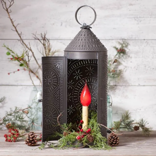 22-Inch Chimney Lantern in Kettle Black