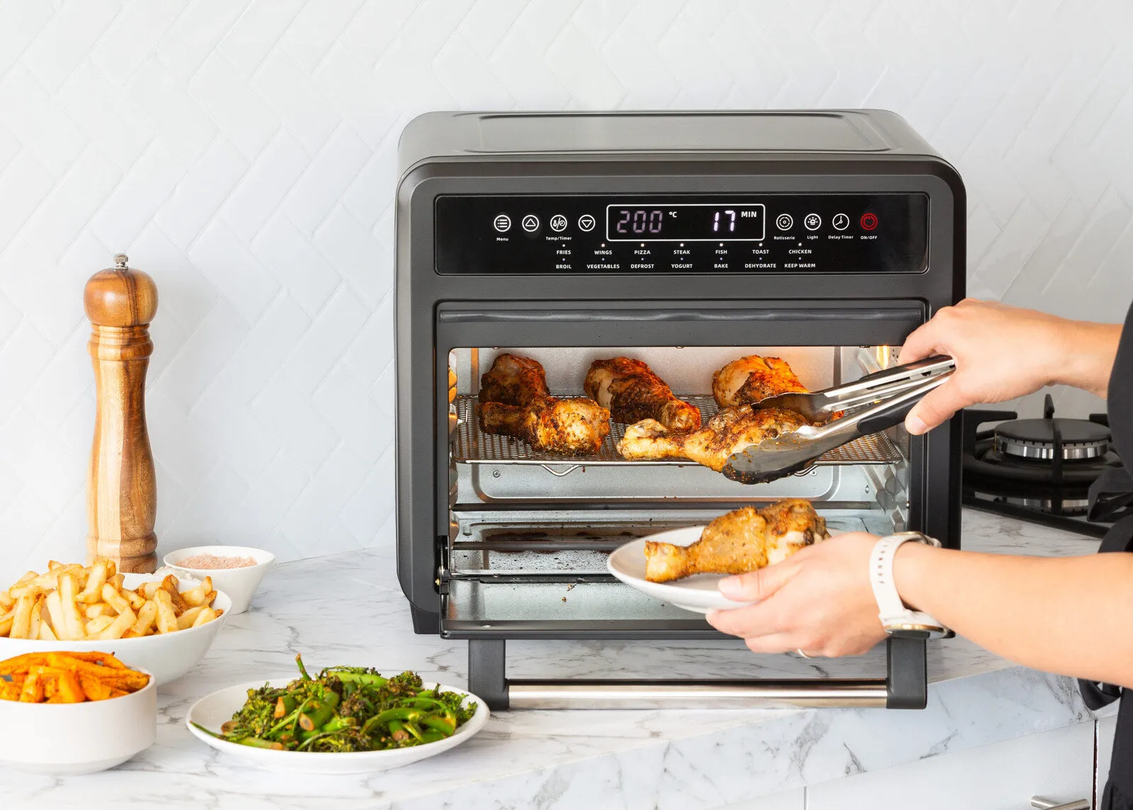 23L Digital Air Fryer Convection Oven w/ 14 Programs