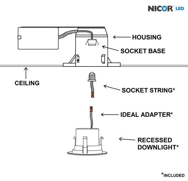 4 in. LED Recessed Downlight Retrofit Light Fixture in Nickel, 5000K