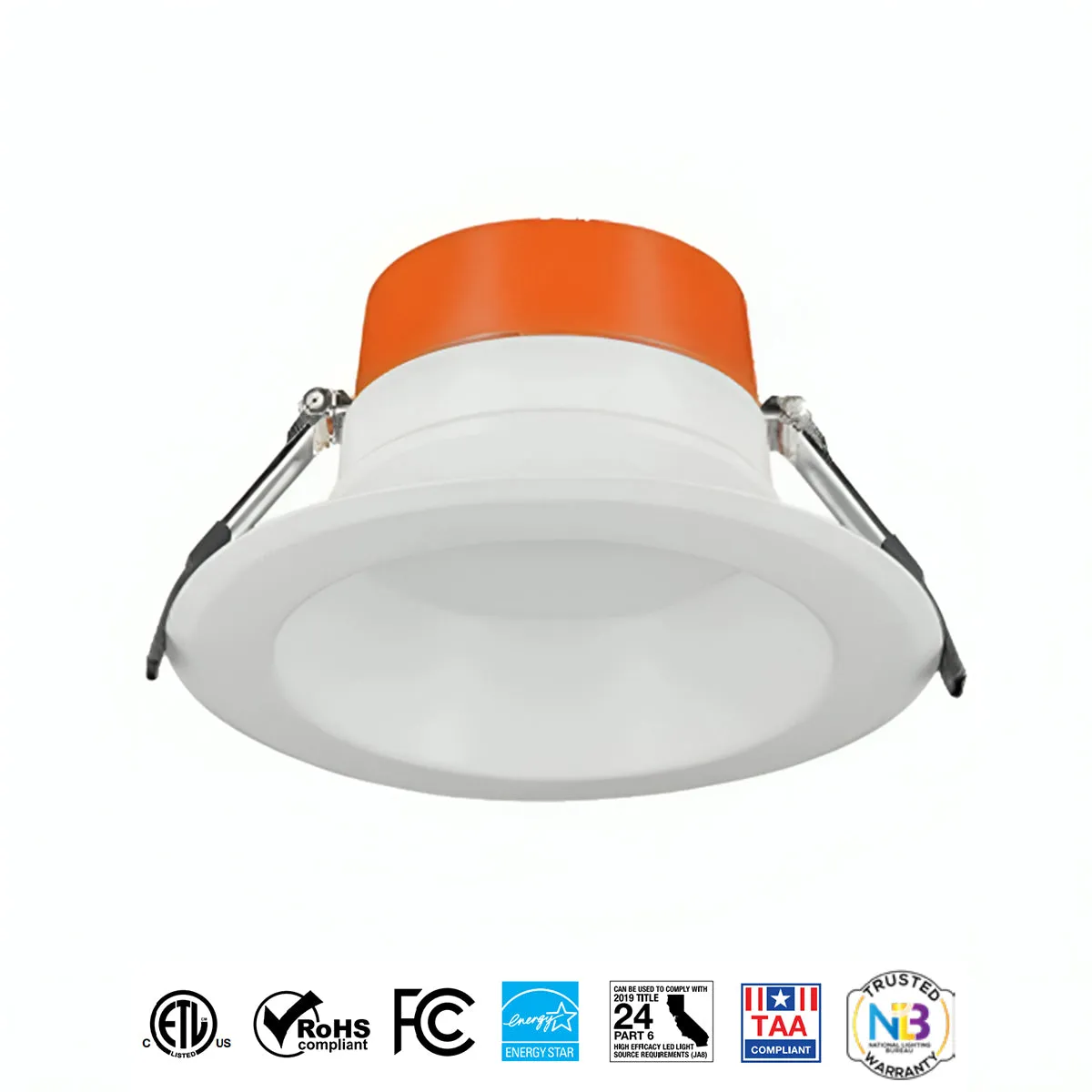 6 In Commercial LED Downlight, 1100|1500|2000 Lumens, Selectable 3000K to 5000K, 120-277V