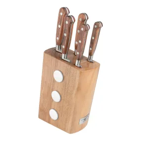 6 Pce Knife Block Set