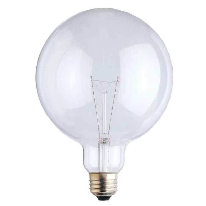 60 Watt G40 Incandescent Clear E26 (Medium) Base, 120 Volt, Box