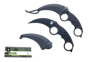 7.75" Dual Ring Karambit US ARMY Tactical Dagger