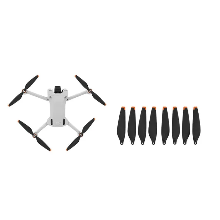 8 PCS 6030F Double Sided Colorful Low Noise Wing Propellers For DJI Mini 3 Pro, Color: Orange Tip