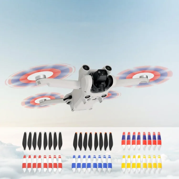 8 PCS 6030F Double Sided Colorful Low Noise Wing Propellers For DJI Mini 3 Pro, Color: Silver Tip