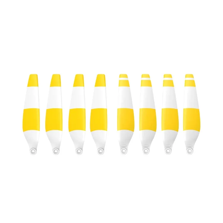 8 PCS 6030F Double Sided Colorful Low Noise Wing Propellers For DJI Mini 3 Pro, Color:  White Yellow