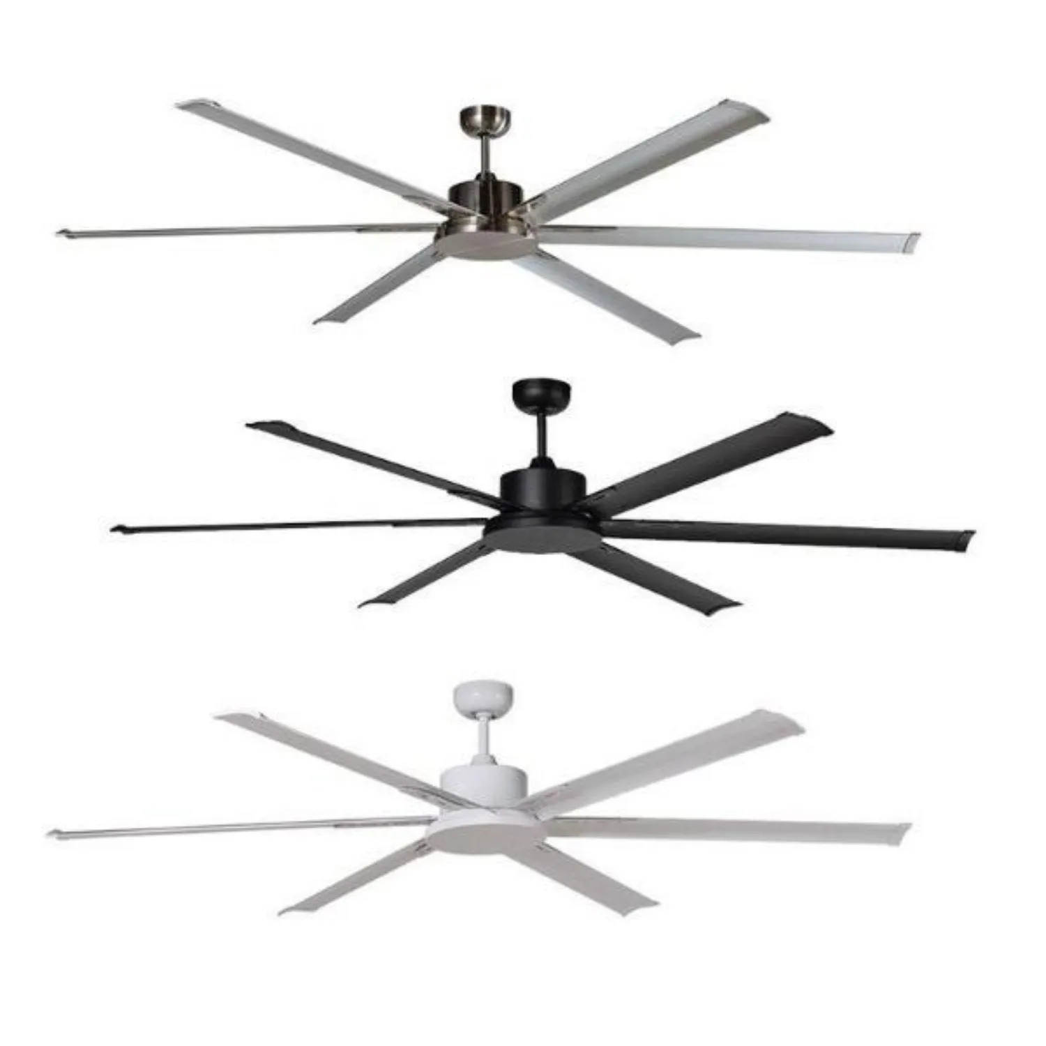 84" Albatross DC Ceiling Fan Matt Black, White, Brushed Nickel MAFMXR   MAF210X Martec Lighting