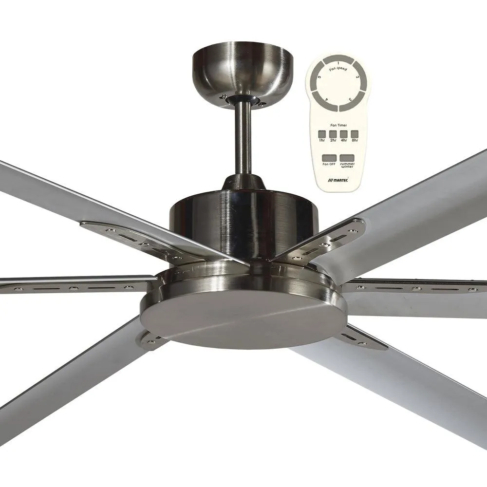 84" Albatross DC Ceiling Fan Matt Black, White, Brushed Nickel MAFMXR   MAF210X Martec Lighting