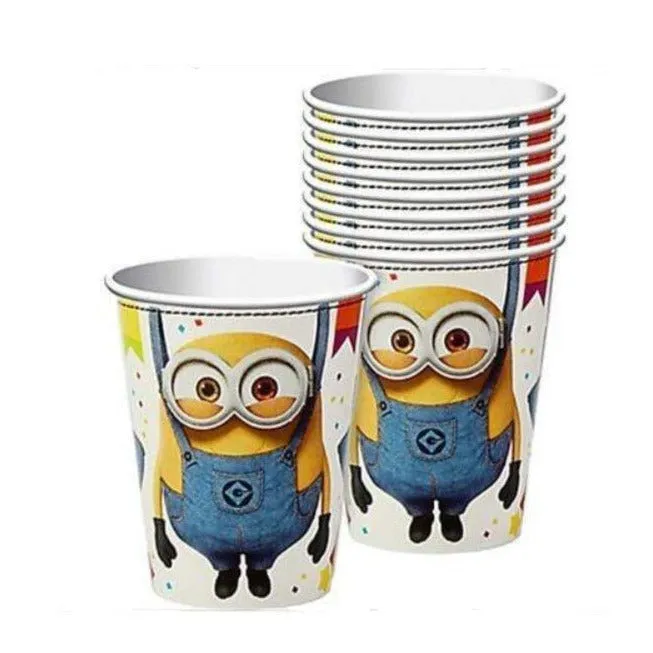 8pk Despicable Me Minion Paper Cups