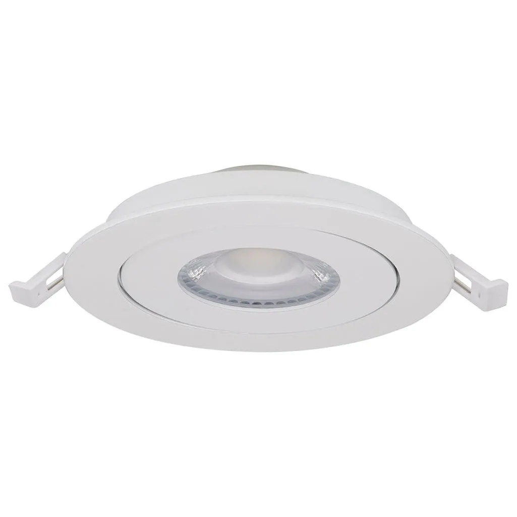 9W - LED Gimbaled Downlight - 4 Inch - RGB & Tunable White - Round - Starfish IOT - White Finish - 650 Lumens - 120-227V