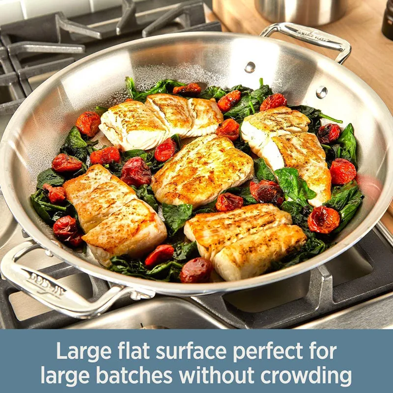 All-Clad D3 Stainless 3-Ply Bonded Universal Pan with Lid