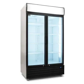 Alpha Commercial Bottle Cooler 2 Door 1000L