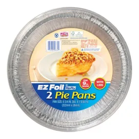 Aluminum Foil Pie Pan – 8.75" – 2 Pack   Lids