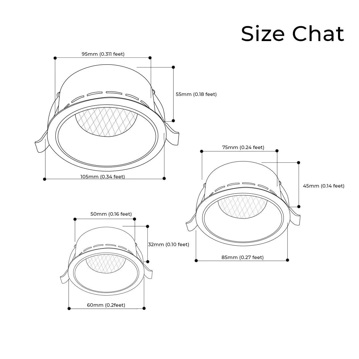 ANKUR GLORIA HONEYCOMB RECESSED LED DOWNLIGHT