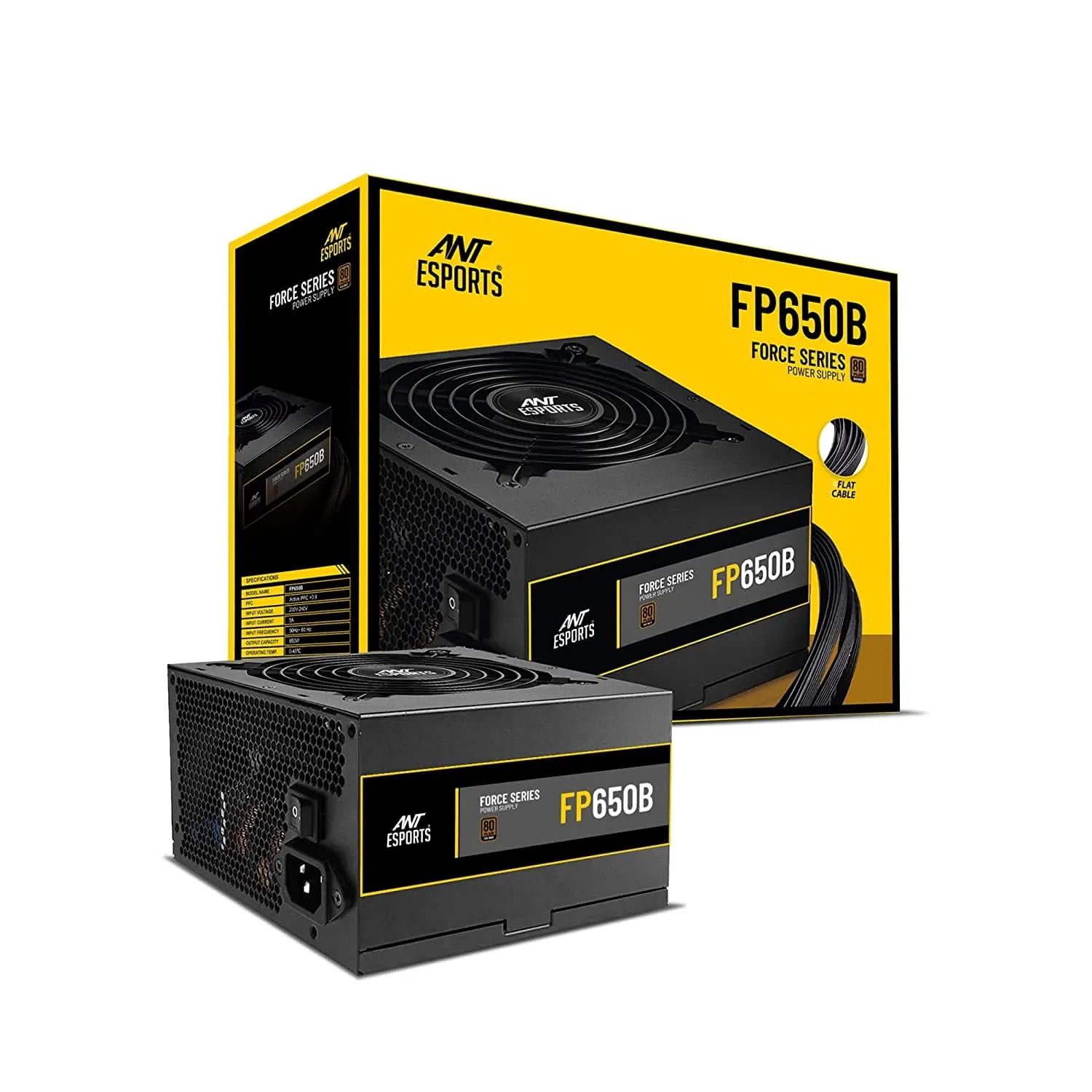 ANT ESPORTS 650W FP650B BRONZE NON MODULAR SMPS