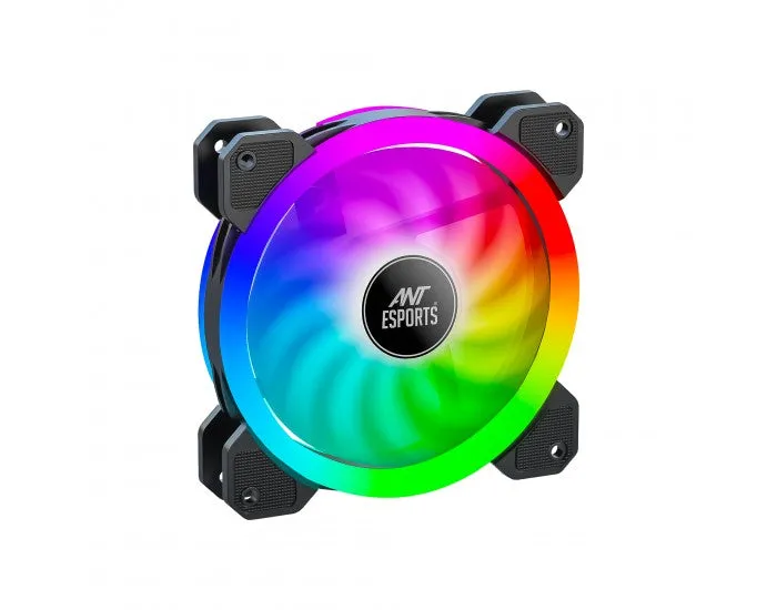 ANT ESPORTS CABINET FAN SUPERFLOW 120 RGB BLACK