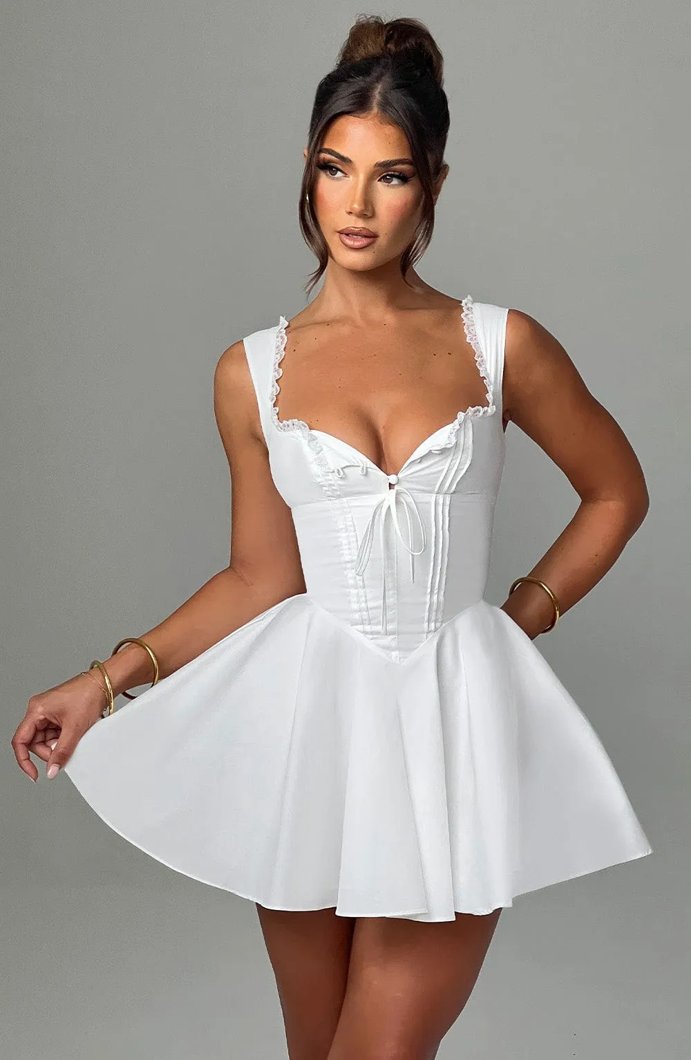 Antonella Mini Dress - Ivory