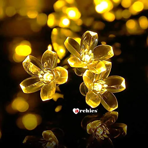 Archies® Decorative Flower Fairy String 20 Led Lights for Diwali Festival, Christmas, Party, Home Décor Gift (Warm White)