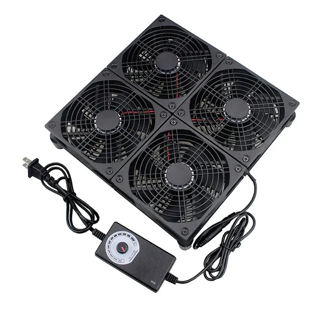 Argox 5V/12V External Quick Cooling Router Fan 1500-3000rpm Low-Noise Base Ventilation for PC, Modems, Router, TV Box| 1x, 2x, 4x Fan