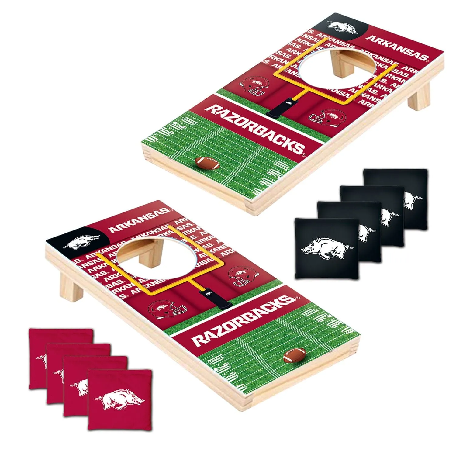 Arkansas Razorbacks - NCAA Tabletop Cornhole