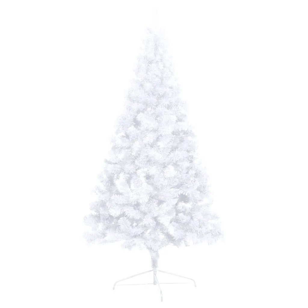 Artificial Half Pre-lit Christmas Tree with Ball Set White 150 cm