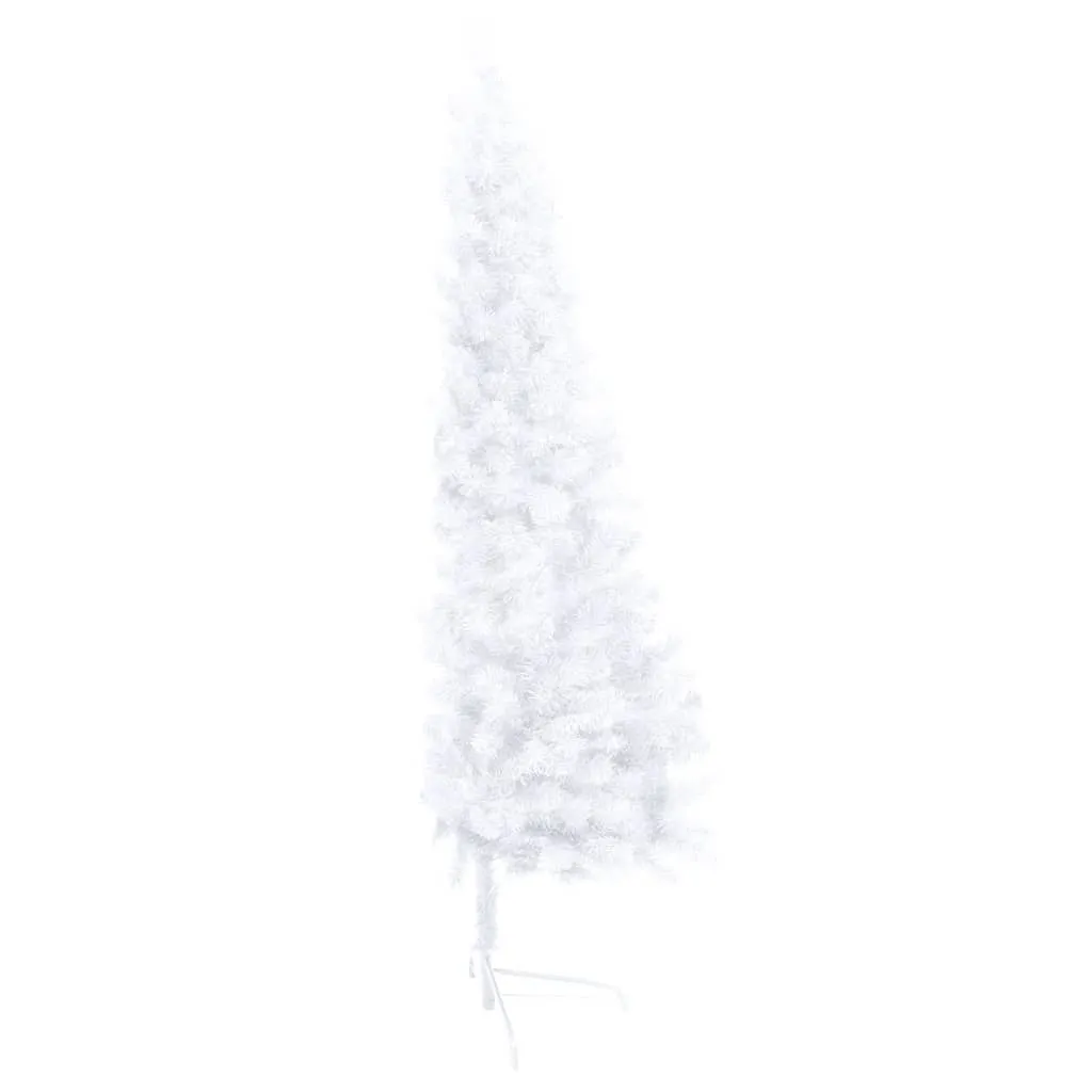 Artificial Half Pre-lit Christmas Tree with Ball Set White 150 cm