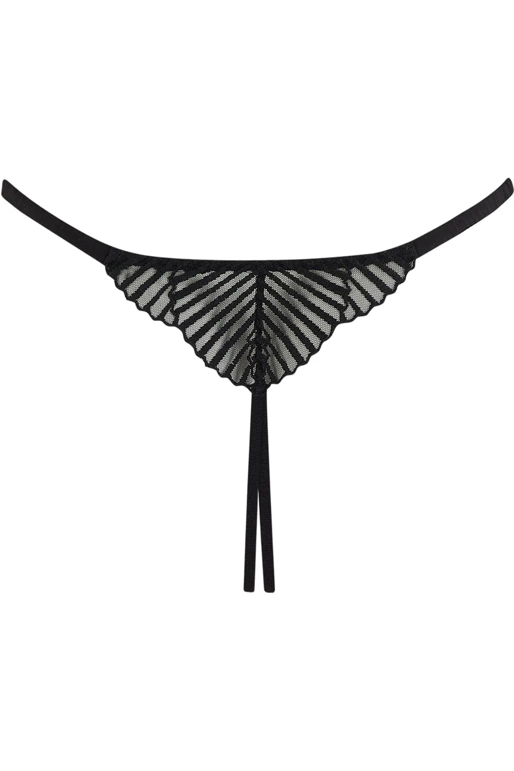 Athena Open Thong Black