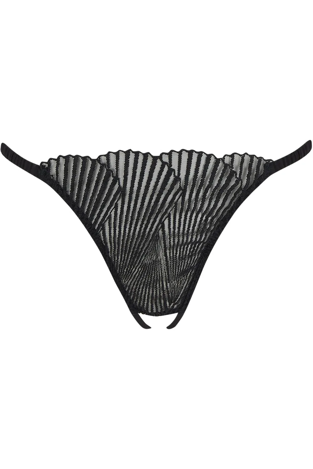 Athena Open Thong Black