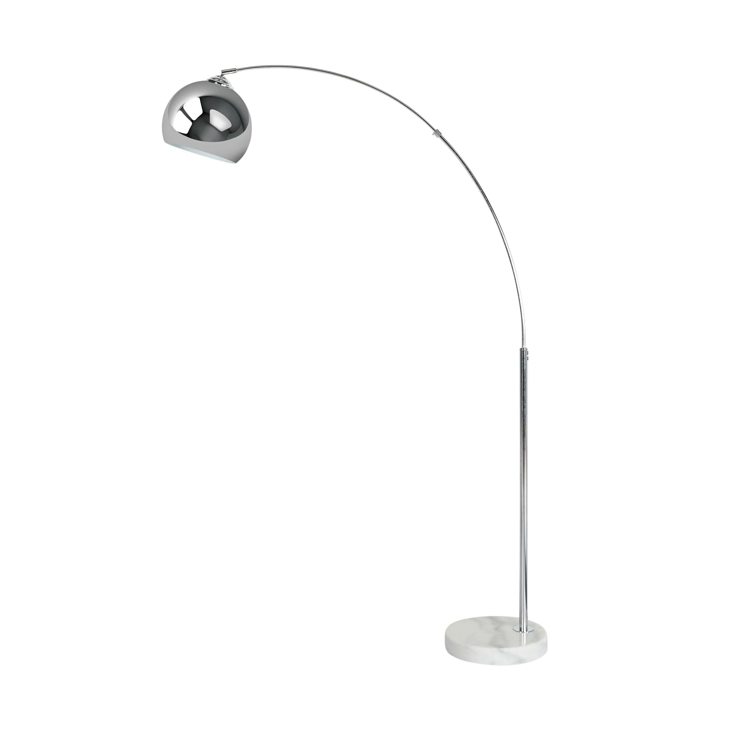 Azzedine Silver Floor Lamp 166cm