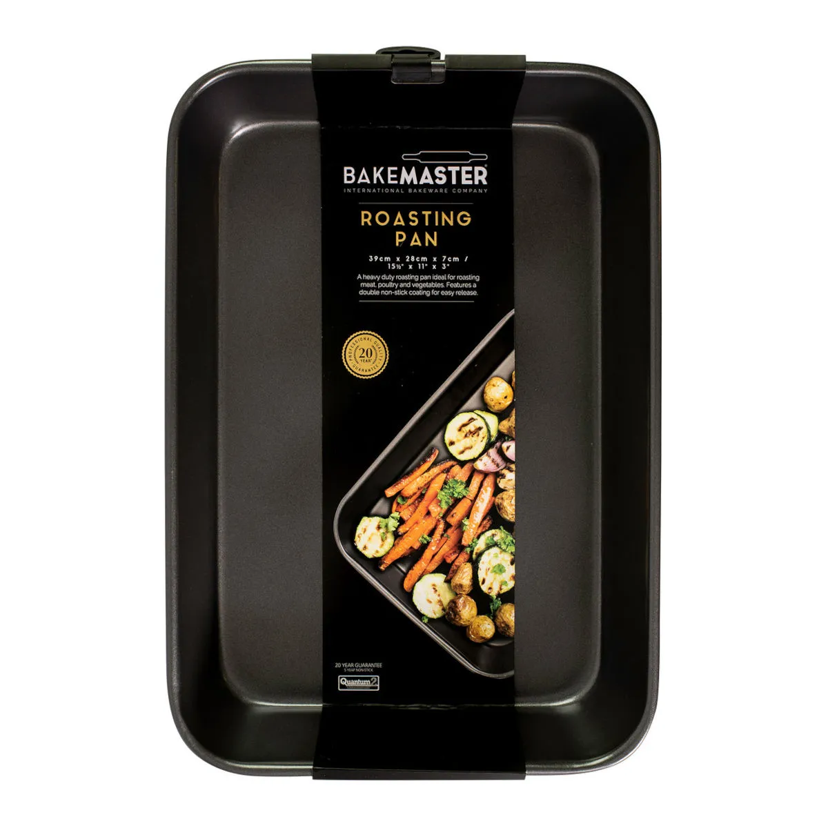 Bakemaster Deep Roasting Pan Large 39x28x7cm