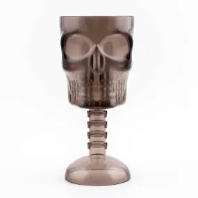 BarConic® Plastic Stemmed Skull Cup - Smoke - 12 ounce