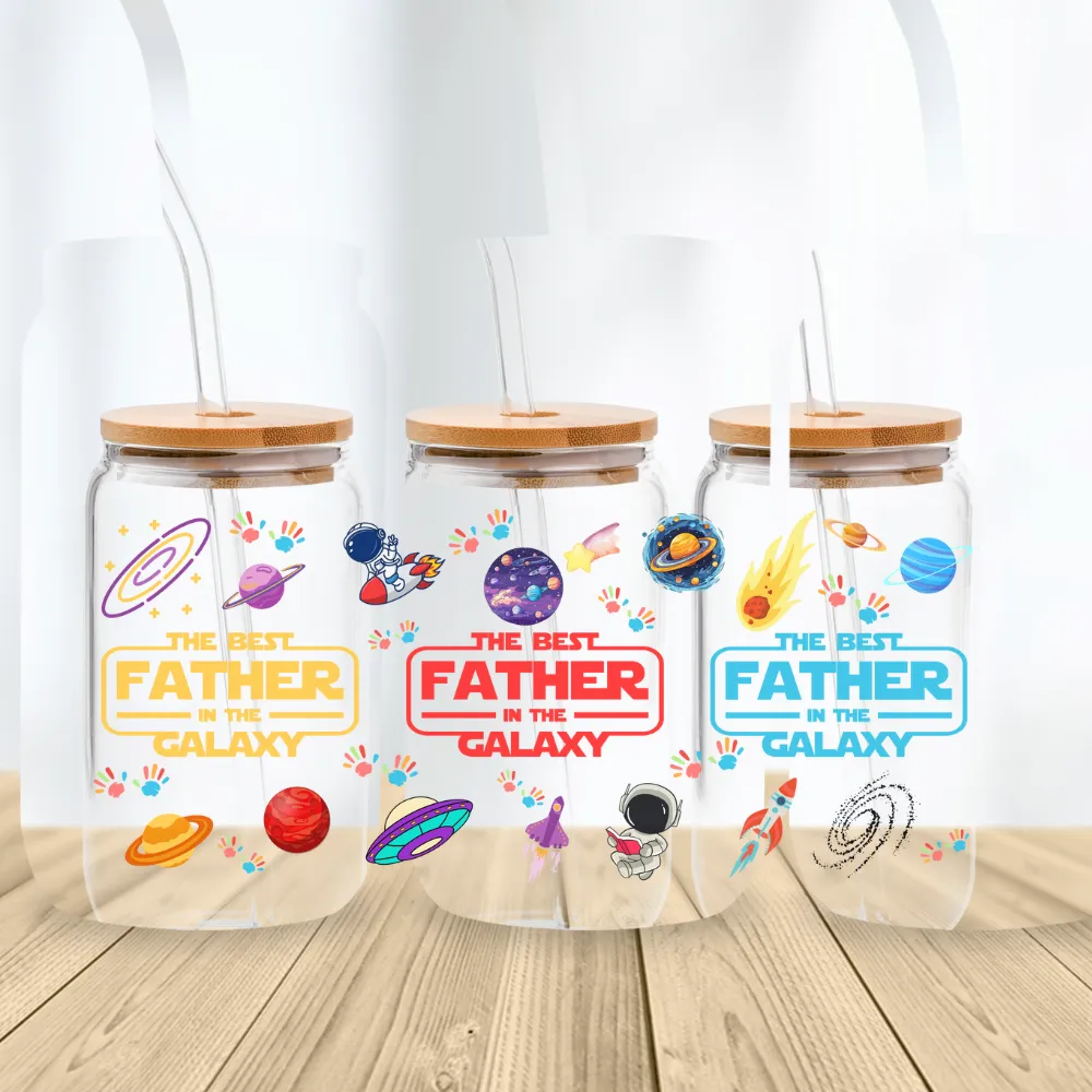 Best Father in the Galaxy | Sipper Glass, 16oz