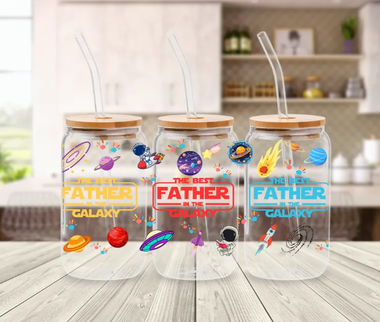 Best Father in the Galaxy | Sipper Glass, 16oz