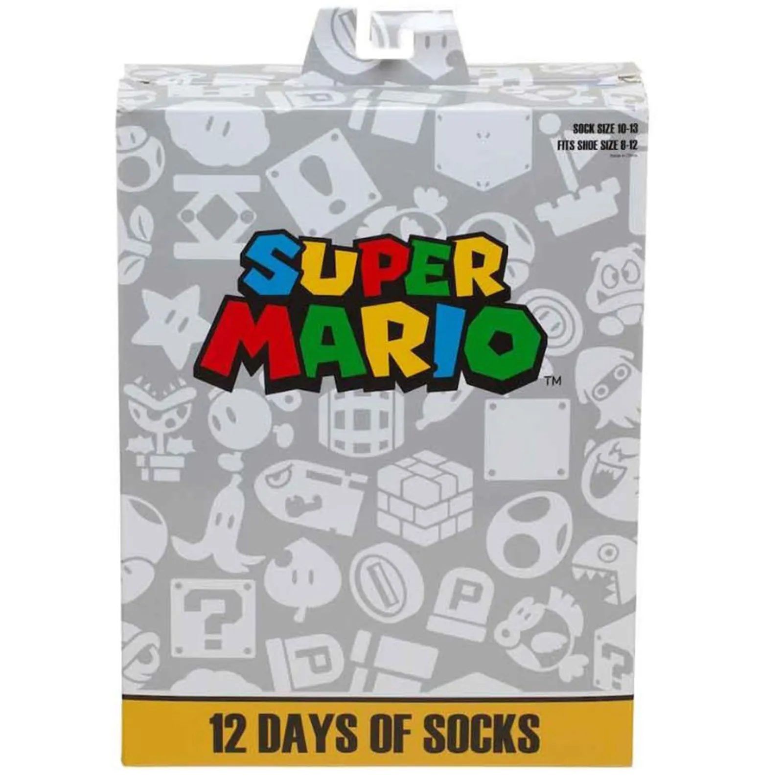 Bioworld Super Mario 12 Days Of Socks Set