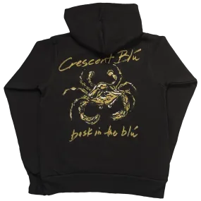 Black & Gold Adult Hoodie Sweatshirt