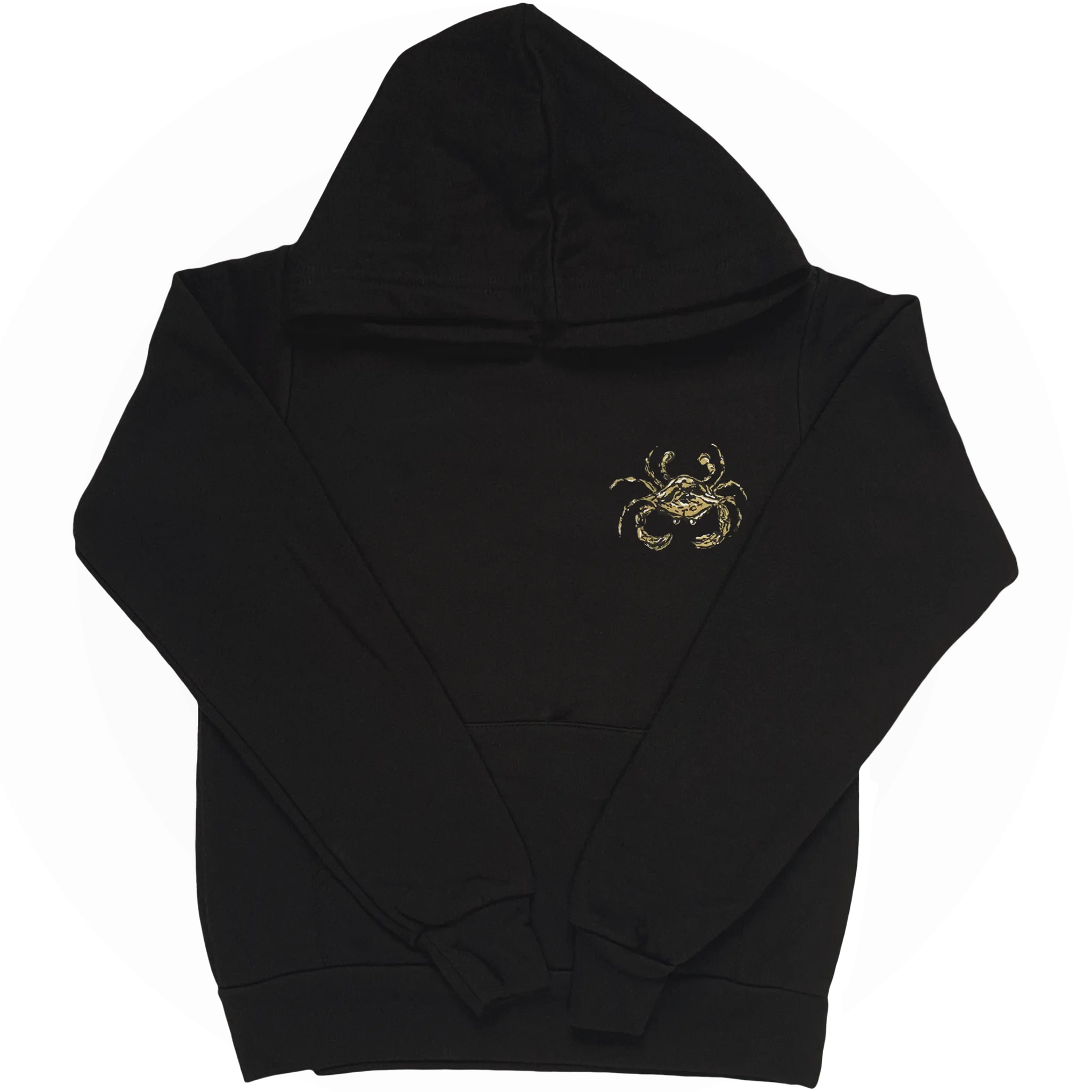 Black & Gold Adult Hoodie Sweatshirt