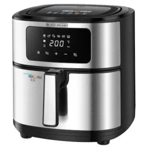 Black Decker  5.7 L Digital AirOfry, 1500 W, Stainless Steel Finish, AF7257