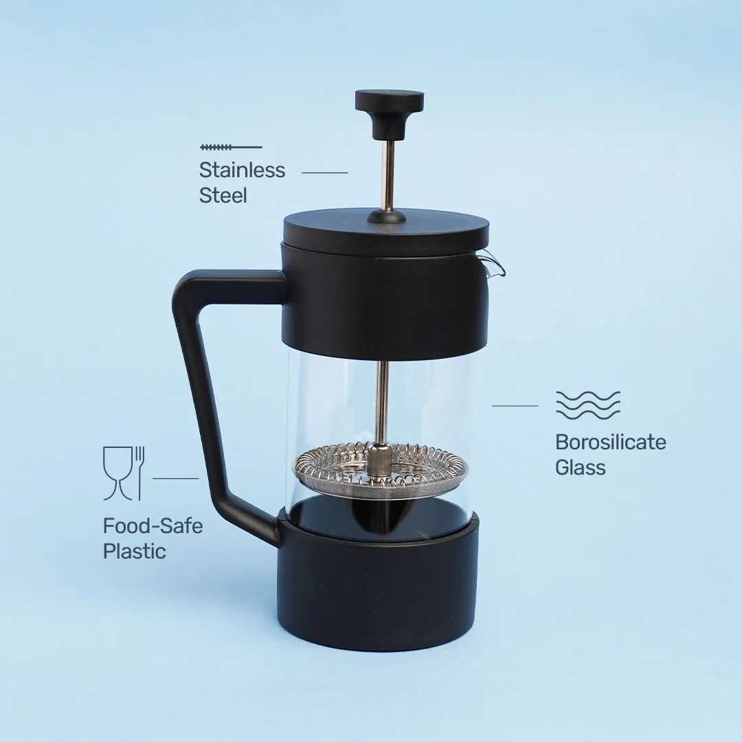 Black French Press & Sampler Pack