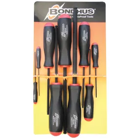 Bondhus 10699 Ball End Screwdriver Set, 9 Piece