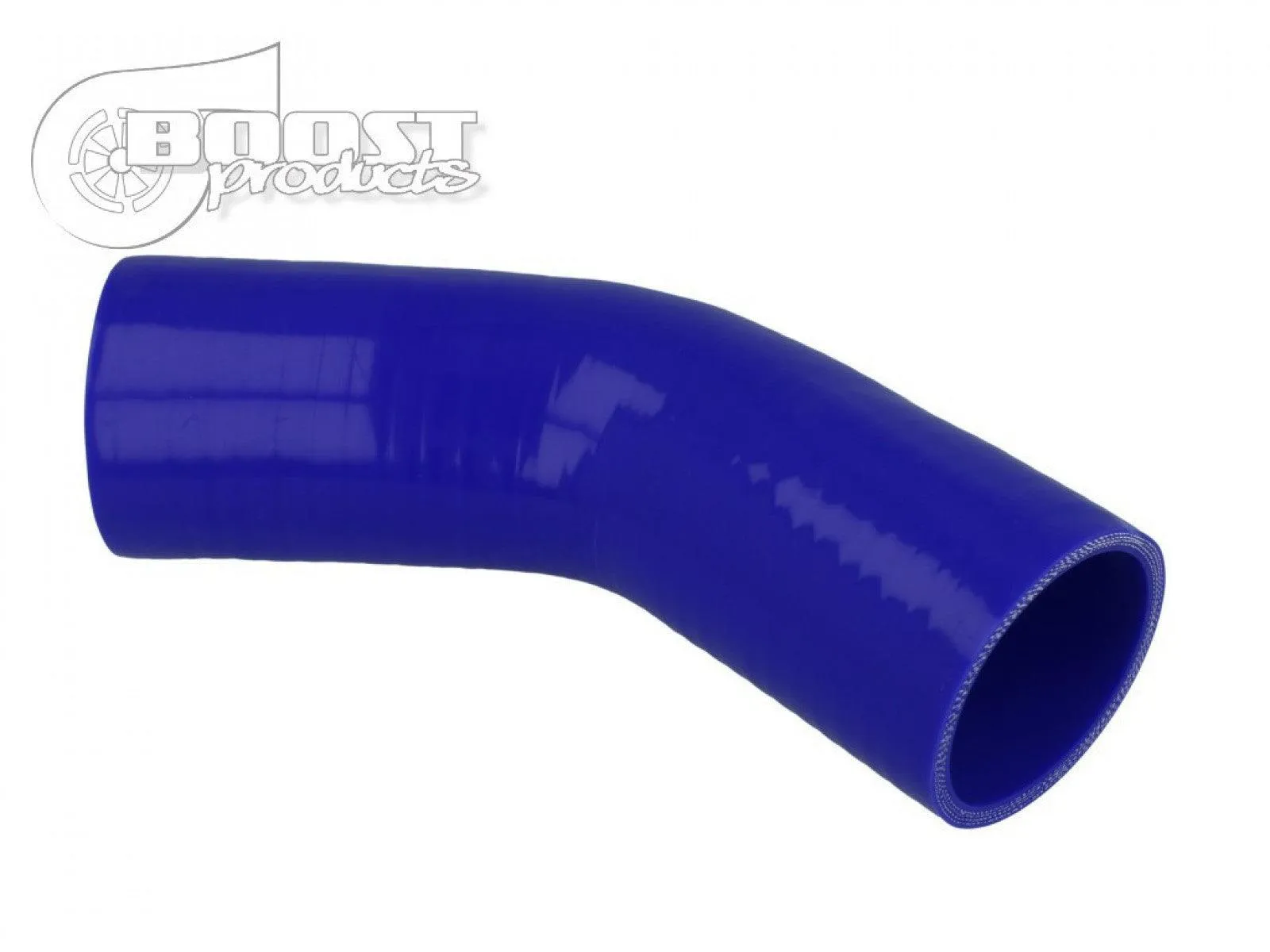 BOOST Products Silicone Elbow 45 Degrees, 86mm (3-3/8") ID, Blue